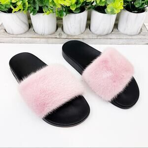 GIVENCHY Mink Rubber‎ Slide Sandals